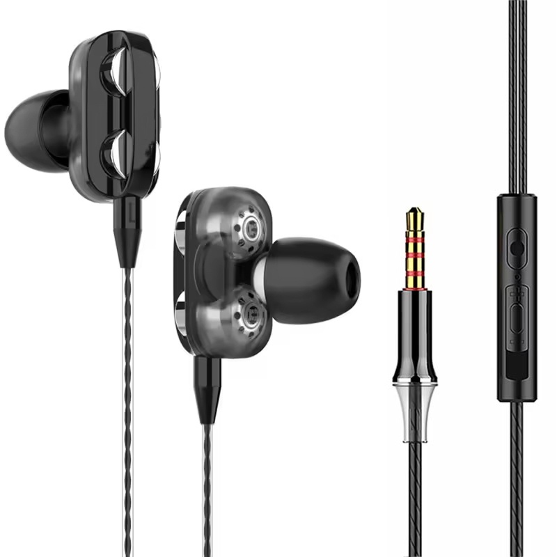 Wired Earphone Mic - 3.5mm Wired Headphones HD Microphone For
