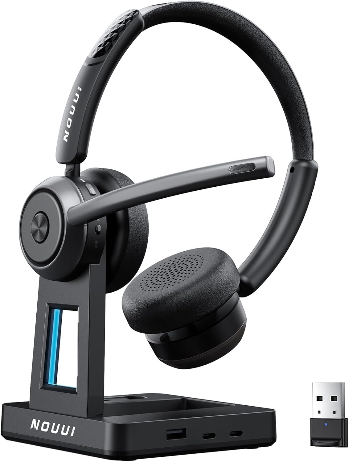 Wireless Headset with Mic for  - Noise Cancelling Headphone recension och pris