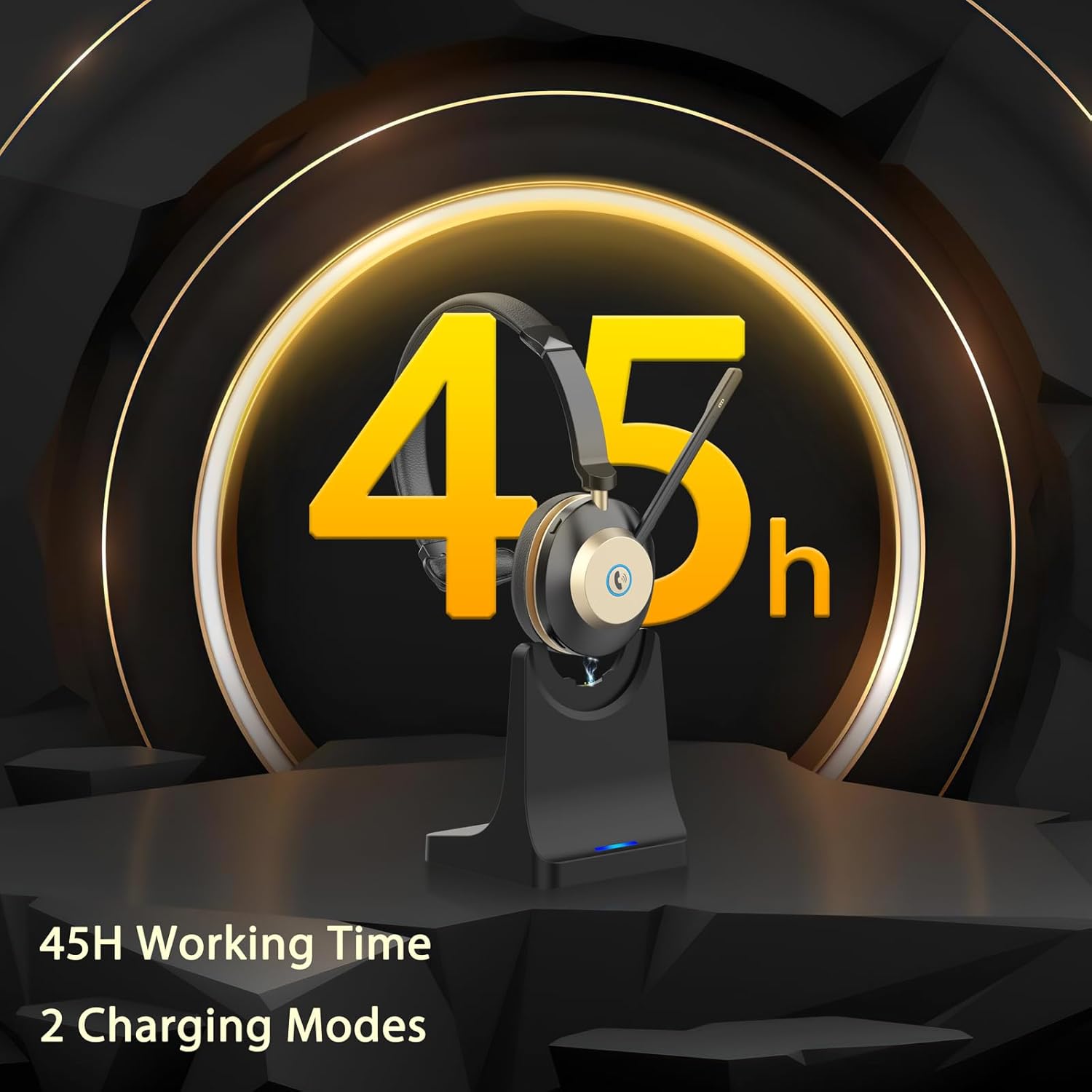 Wireless Headset with Mic, Noi - Noise Cancelling Headphone recension och pris