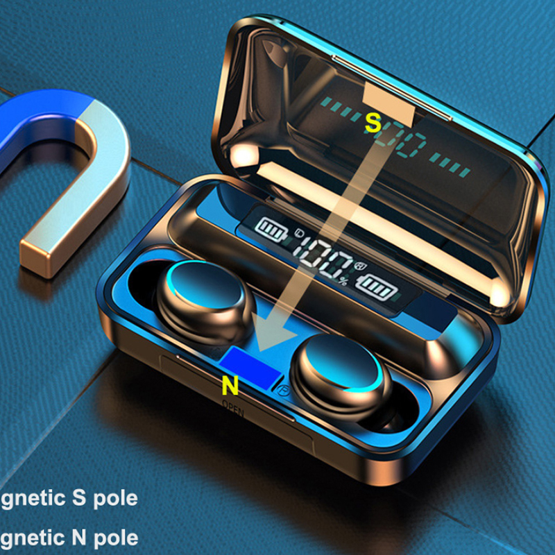 2026 F9 Wireless Earphones LED - Bluetooth Headset On Ear recension och pris