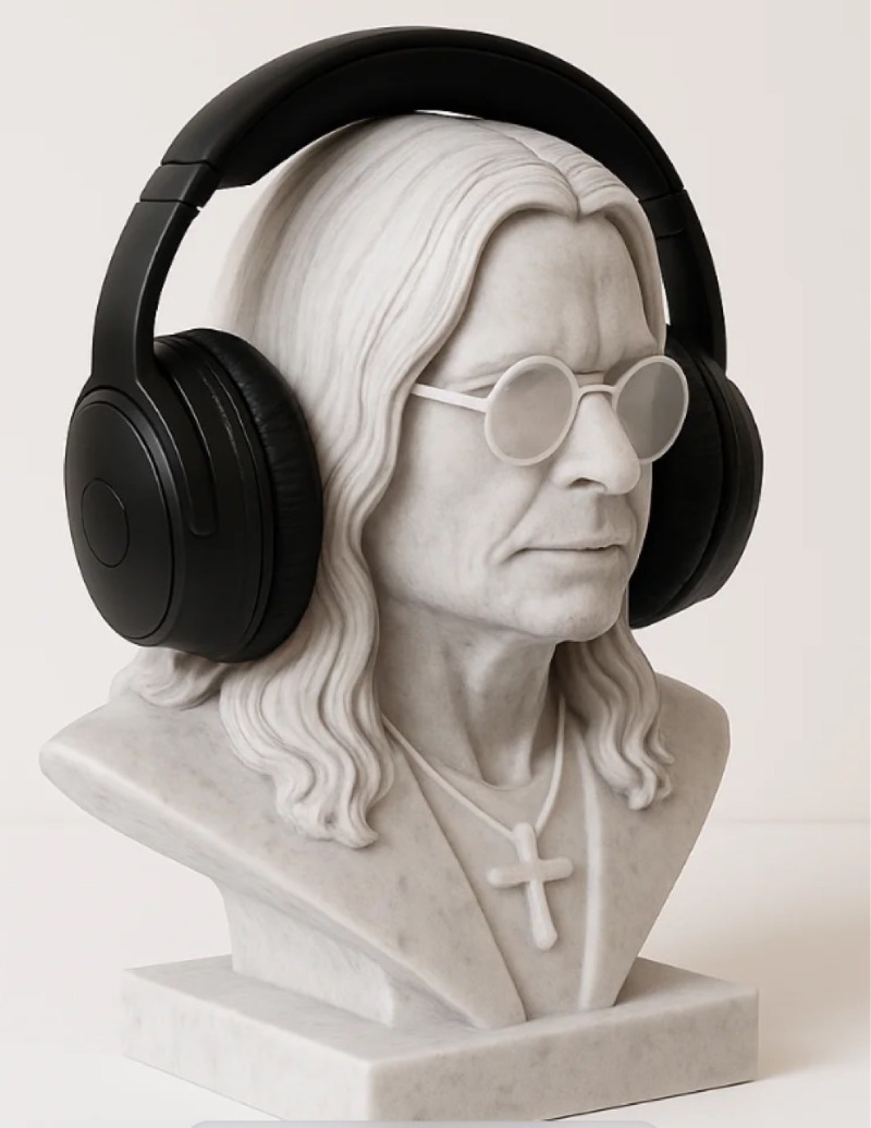 Heavy Metal Rock Legend Inspir - Headphone Stand Desk recension och pris