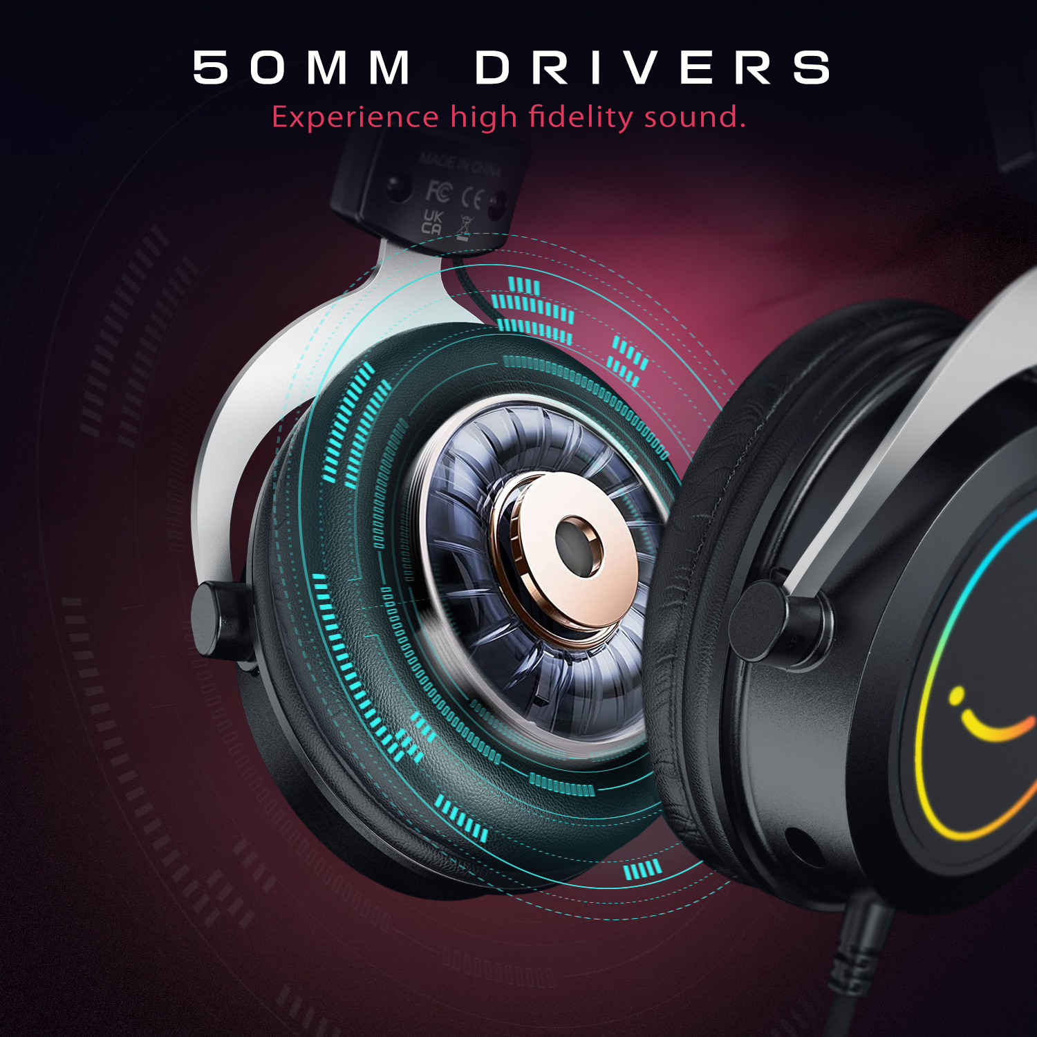 FIFINE Gaming Headpset with Dy - Gaming Headset Rgb recension och pris