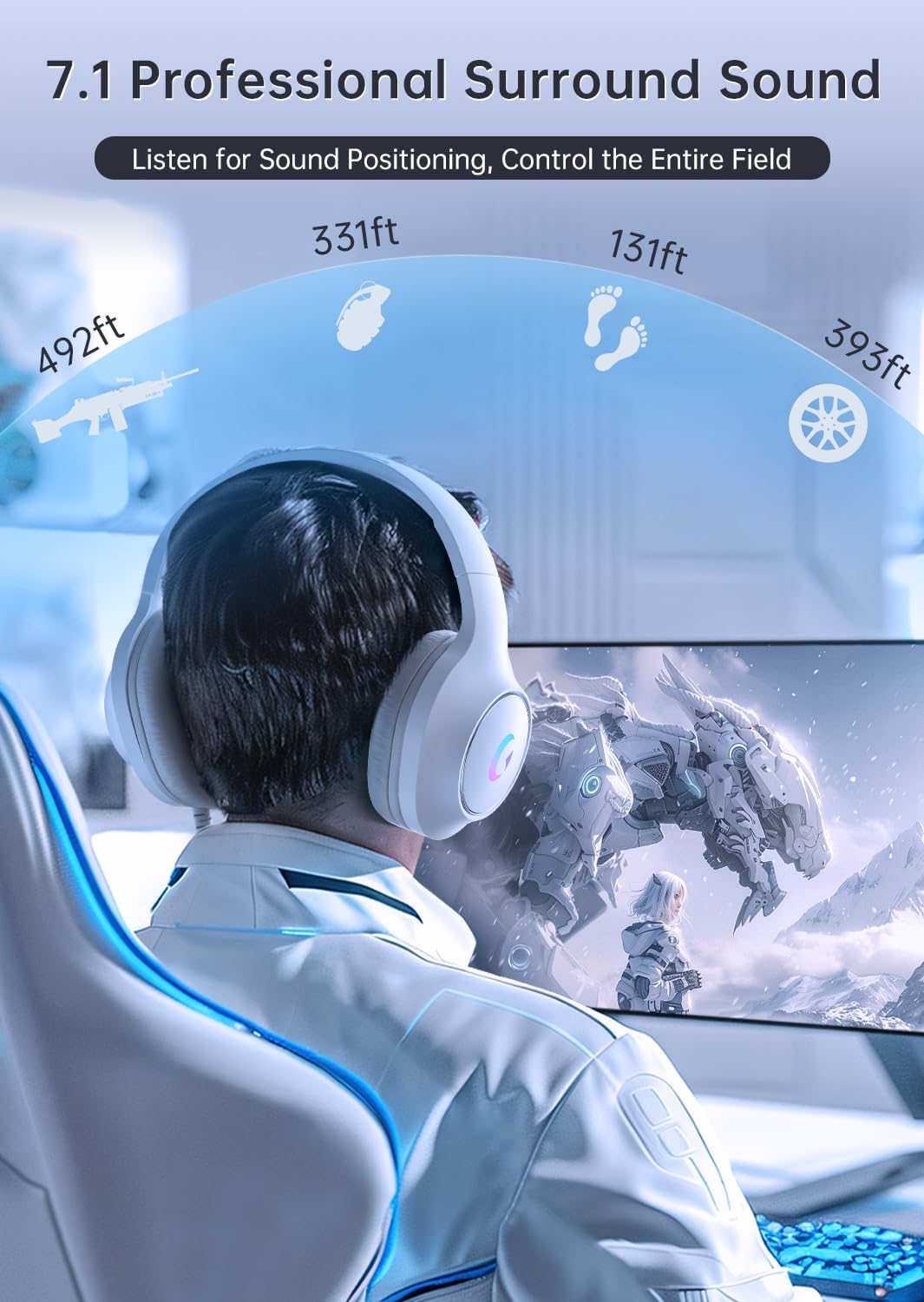 Gaming Headset With 7.1 Surrou - Gaming Headset Rgb recension och pris