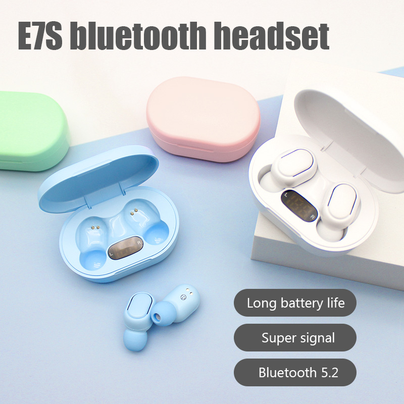 E7S TWS Fone Bluetooth Earphon - Bluetooth Headset On Ear recension och pris
