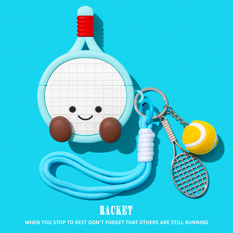 3D Table Tennis Cartoon Cute S - Earbuds Charging Case recension och pris