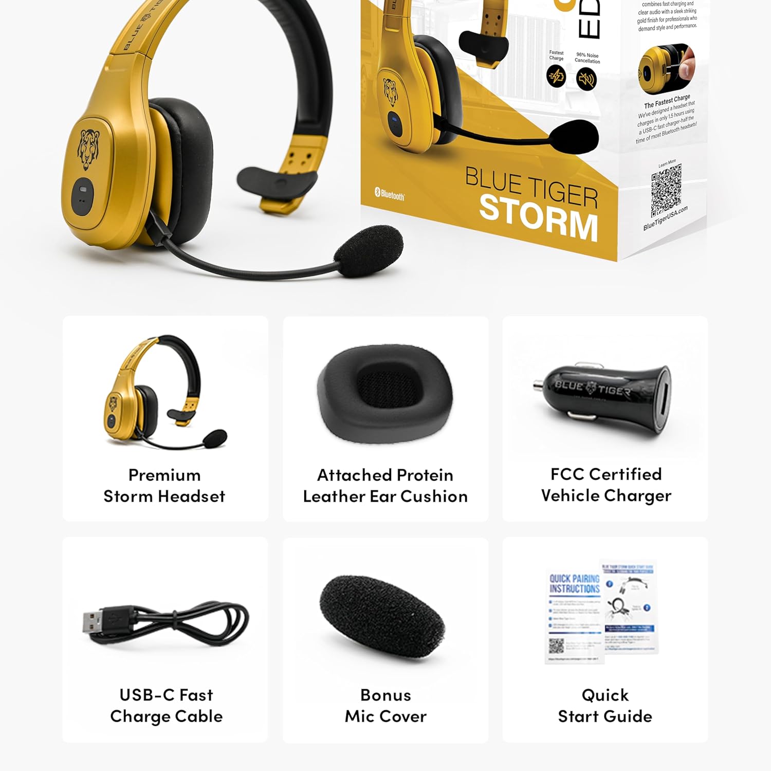 Premium Trucker Bluetooth Head - Noise Cancelling Headphone recension och pris