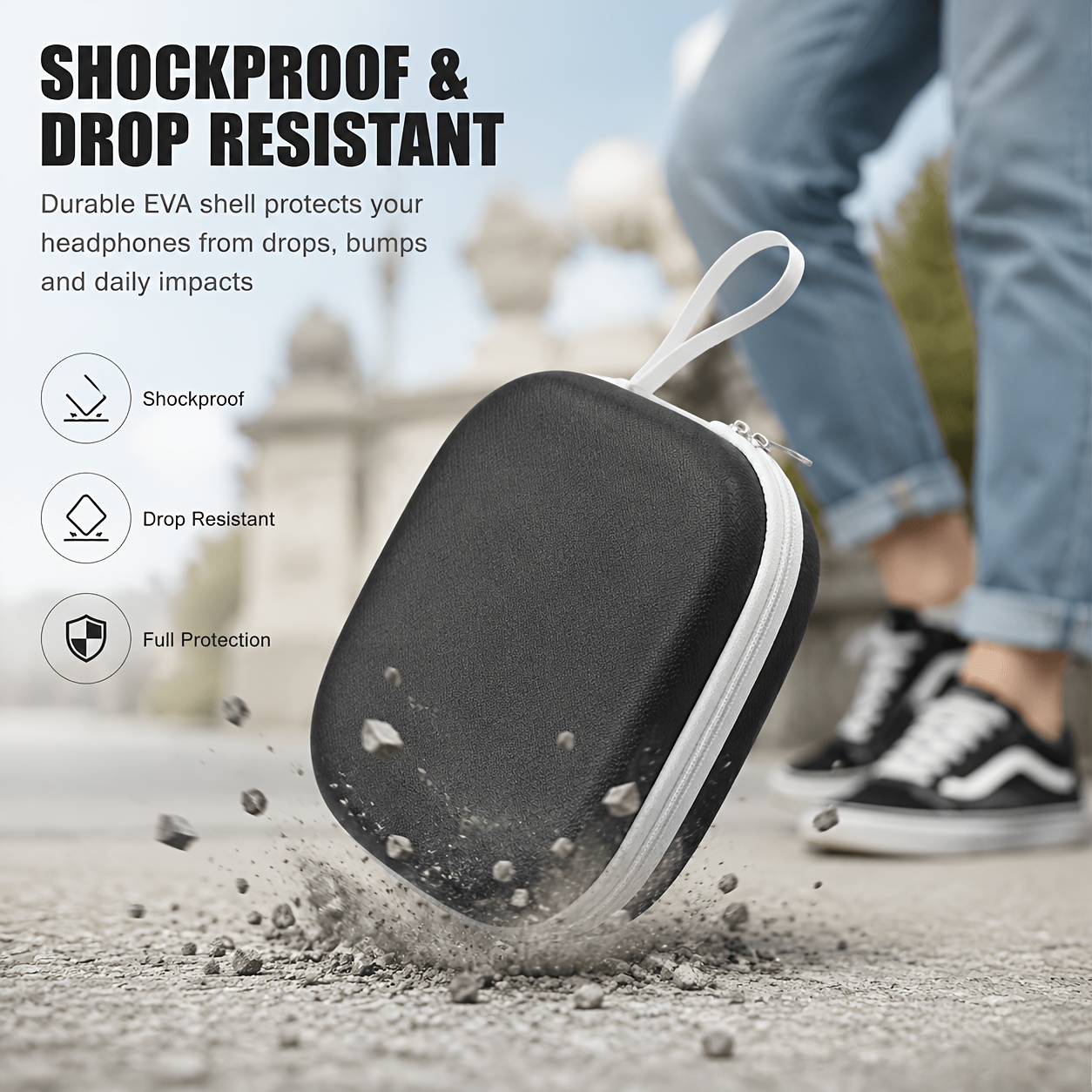 Portable Headphone Storage Cas - Headphone Case Hard recension och pris