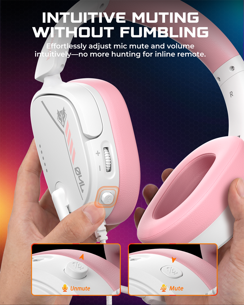 NUBWO HG04L Gaming Headset for - Gaming Headset Rgb recension och pris
