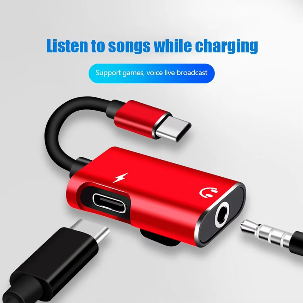 2 in 1 Headphone Audio Cable A - Earphone Splitter Jack recension och pris
